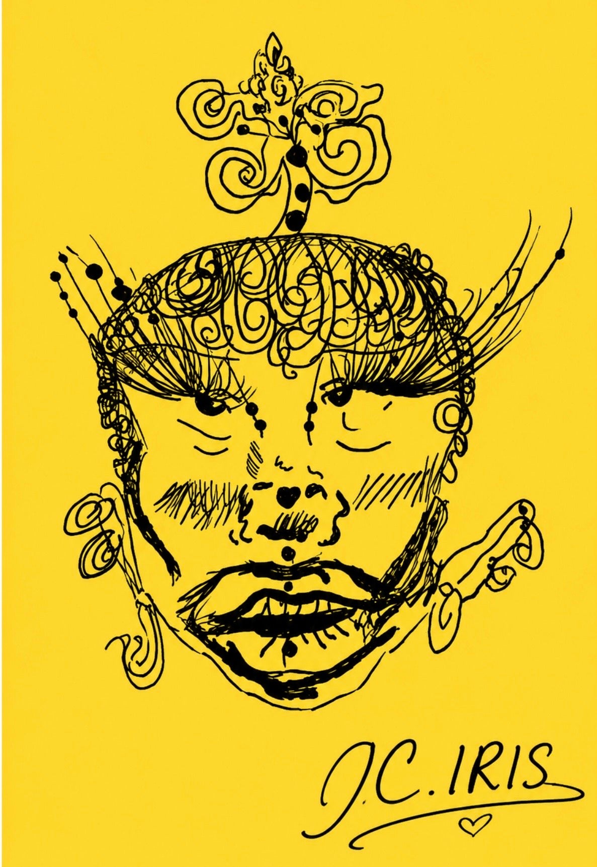 It was all yellow